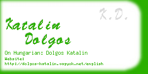 katalin dolgos business card